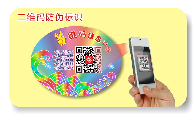 QR Code anti-counterfeiting label