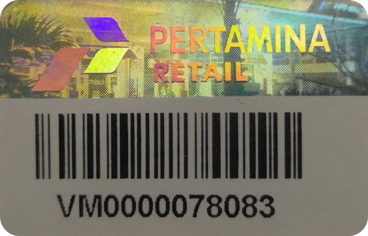 Barcode security label