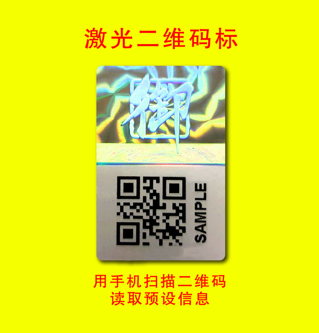 Variable QR code security label